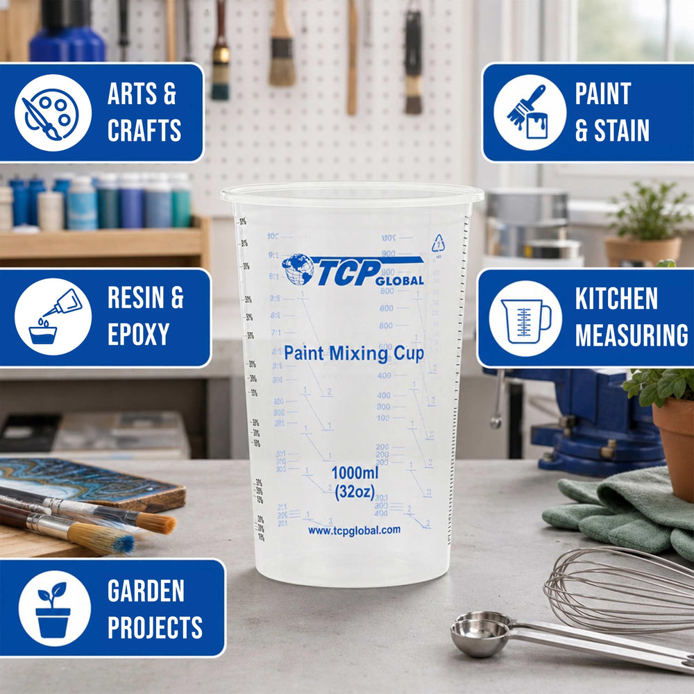 TCP Global caja de 25 vasos para suministro continuo en taller