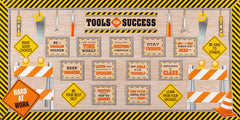 Teacher Created Resources rollo junto a regla para comparar tamaño 4x12 pies, escala clara