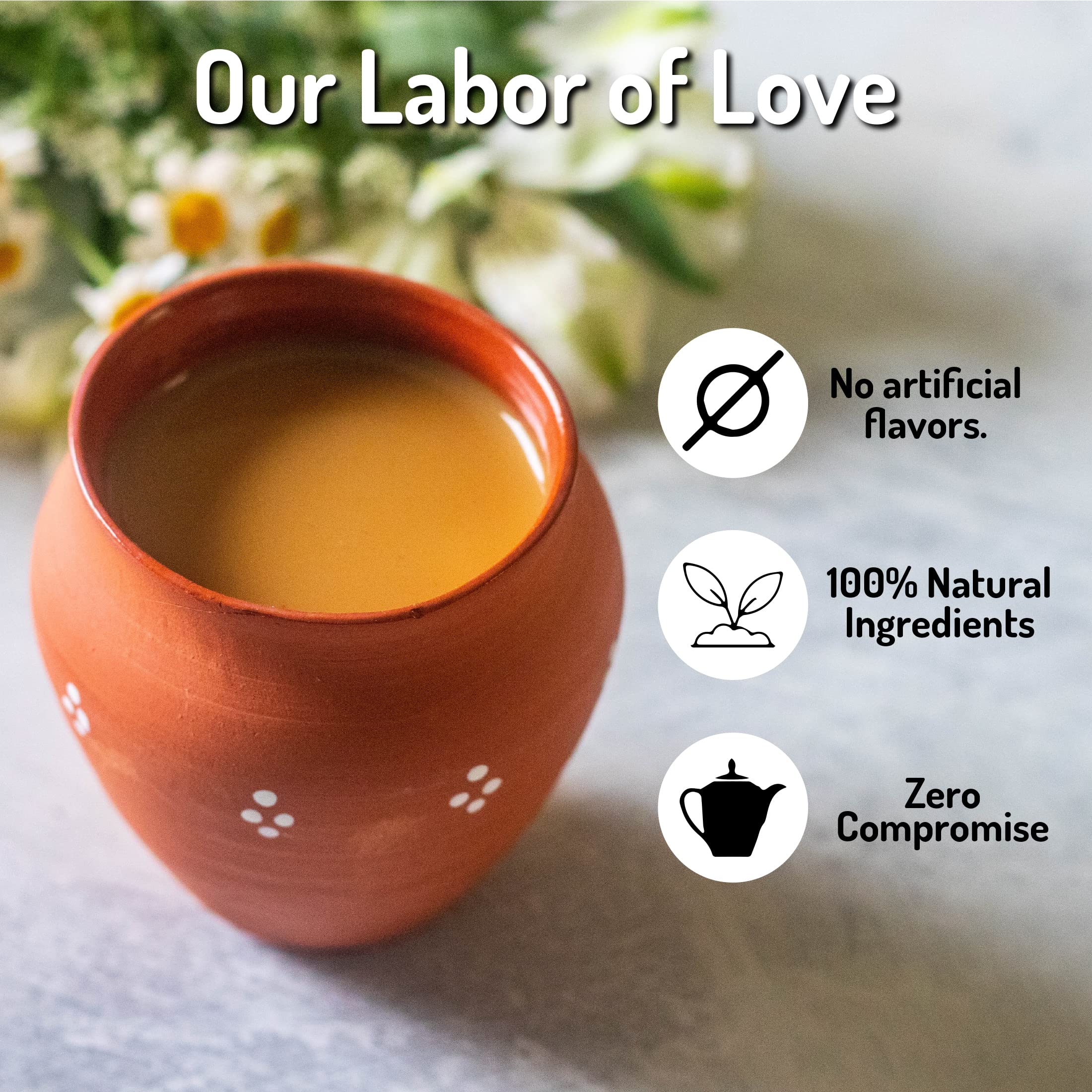 Tea India taza de chai preparada con leche, sabor robusto y cremoso