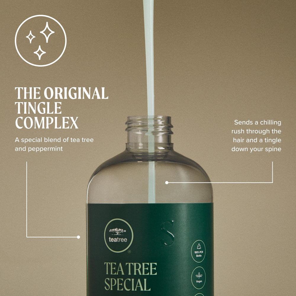 Tea Tree aplicación en ducha por modelo, destaca sensación refrescante