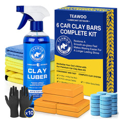 TEAWOO kit presentación frontal mostrando todas las piezas útil para detailing