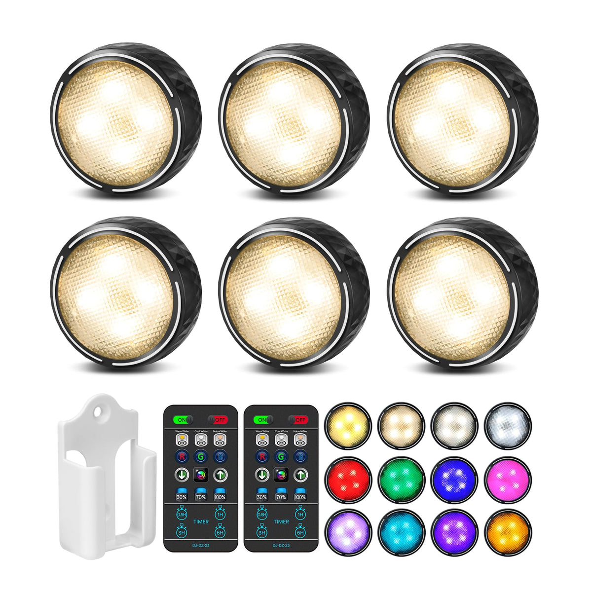 TECOMLIGHT front packaging showing 6-pack and features for quick choice