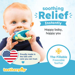 teetherpop primer plano de la silicona suave para proteger encías