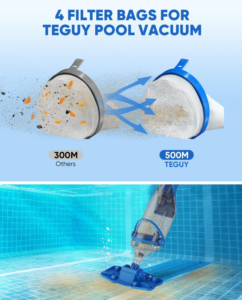 Teguy handheld unit beside pole to show scale and dual handheld or extended use