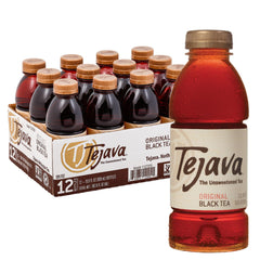 Tejava frontal pack de 12 mostrando botellas reciclables y conveniencia