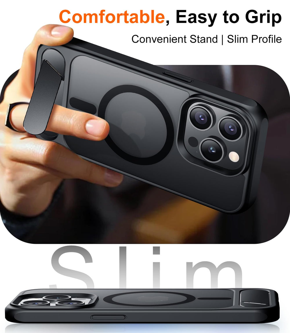 Temdan comparación de tamaño con iPhone 15 Pro para visualizar perfil y delgadez