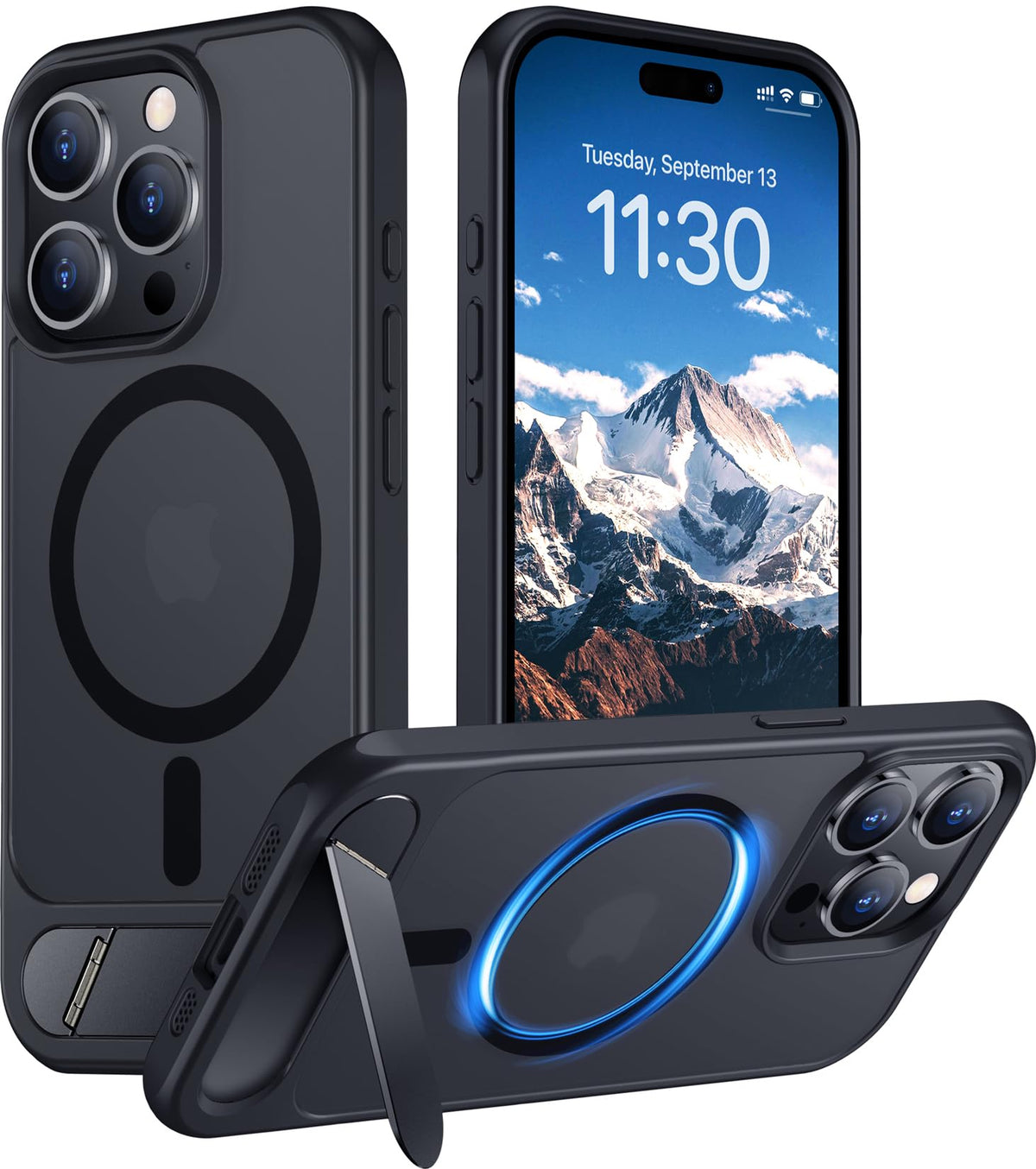 Temdan funda frontal mostrando diseño translúcido mate y protección elegante