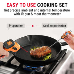 TempPro sonda larga de 5.3" en acero inoxidable, seguridad al cocinar
