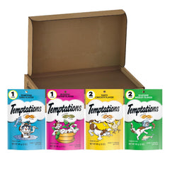 Temptations pack frontal mostrando diseño de la bolsa y conveniencia
