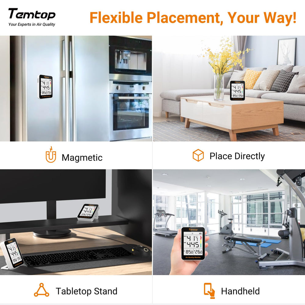 Temtop S1 empaque cerrado listo para entrega con instrucciones claras