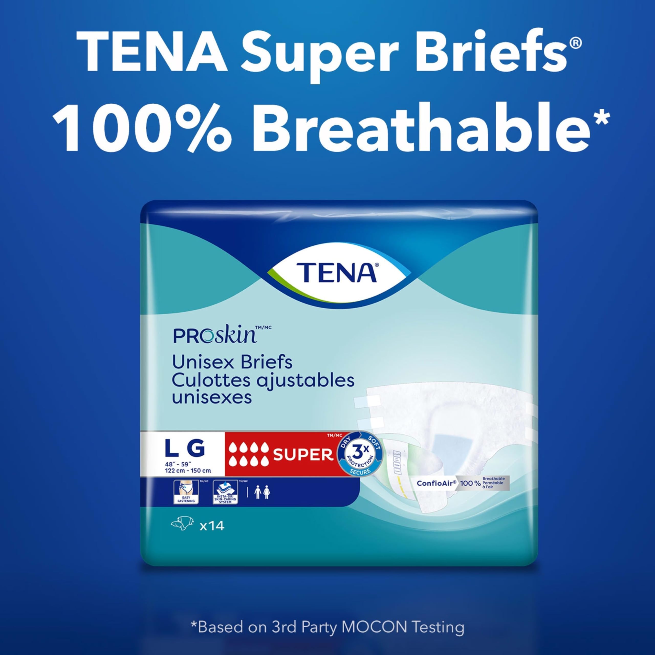 TENA paquete de 48 unidades ideal para uso prolongado y ahorro