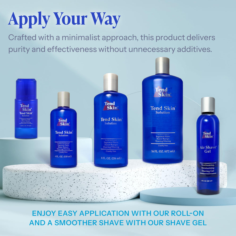 Tend Skin cerca de piel suave tras su aplicación