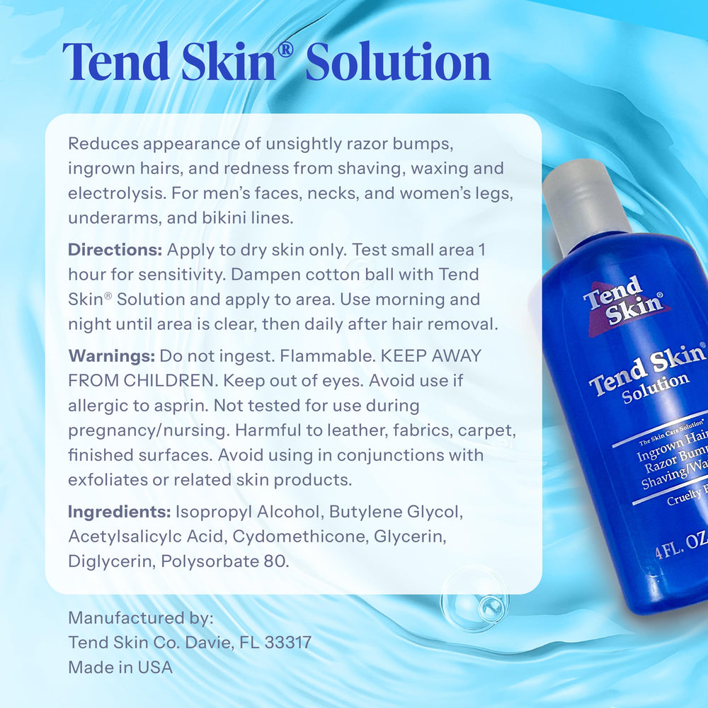 Tend Skin botella sobre fondo claro resaltando su diseño