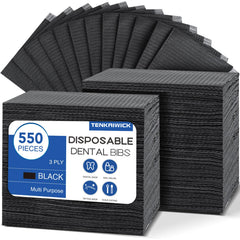 TENKAIWICK babero frontal negro mostrando cobertura completa y limpieza