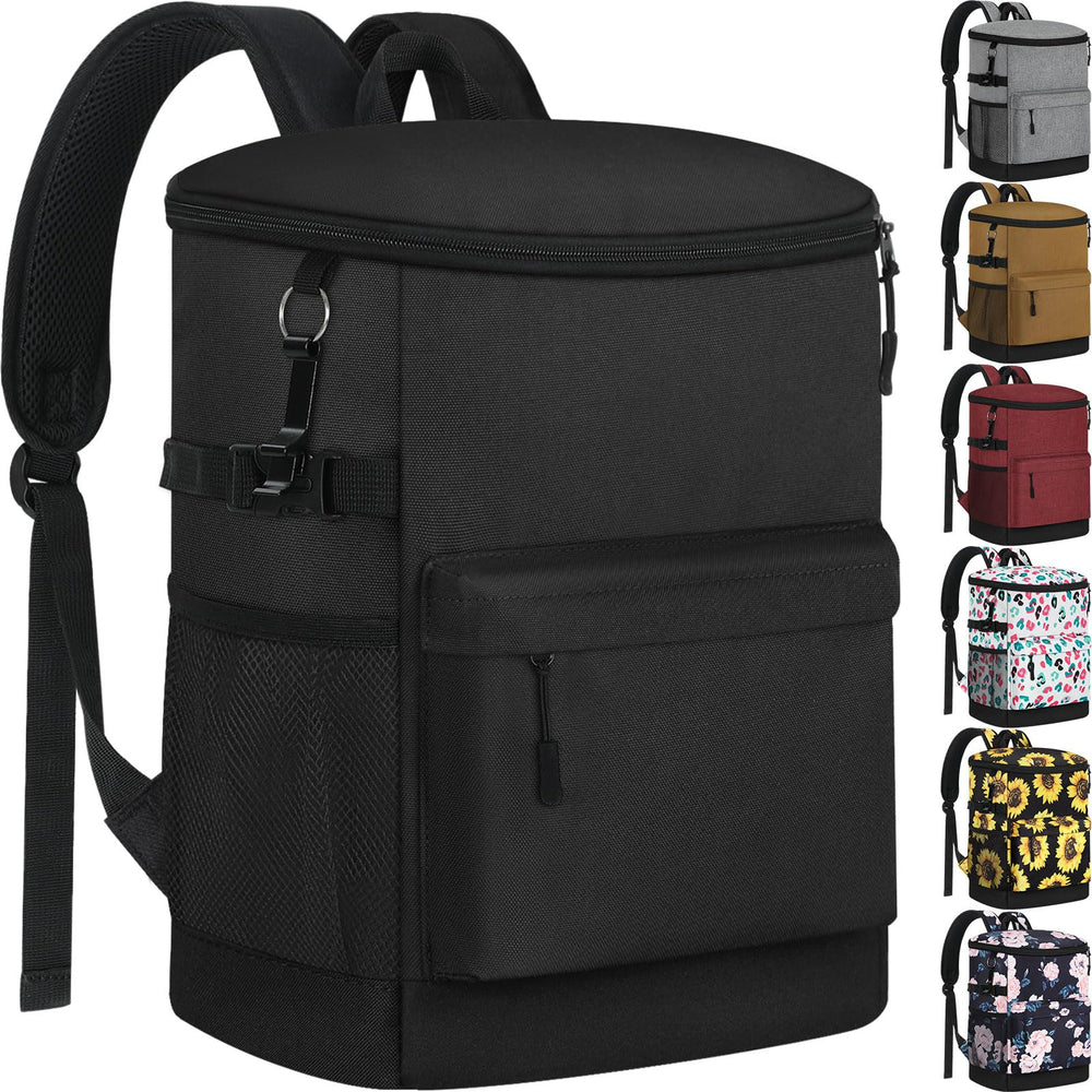 Tenot mochila nevera frontal mostrando capacidad y cierre seguro