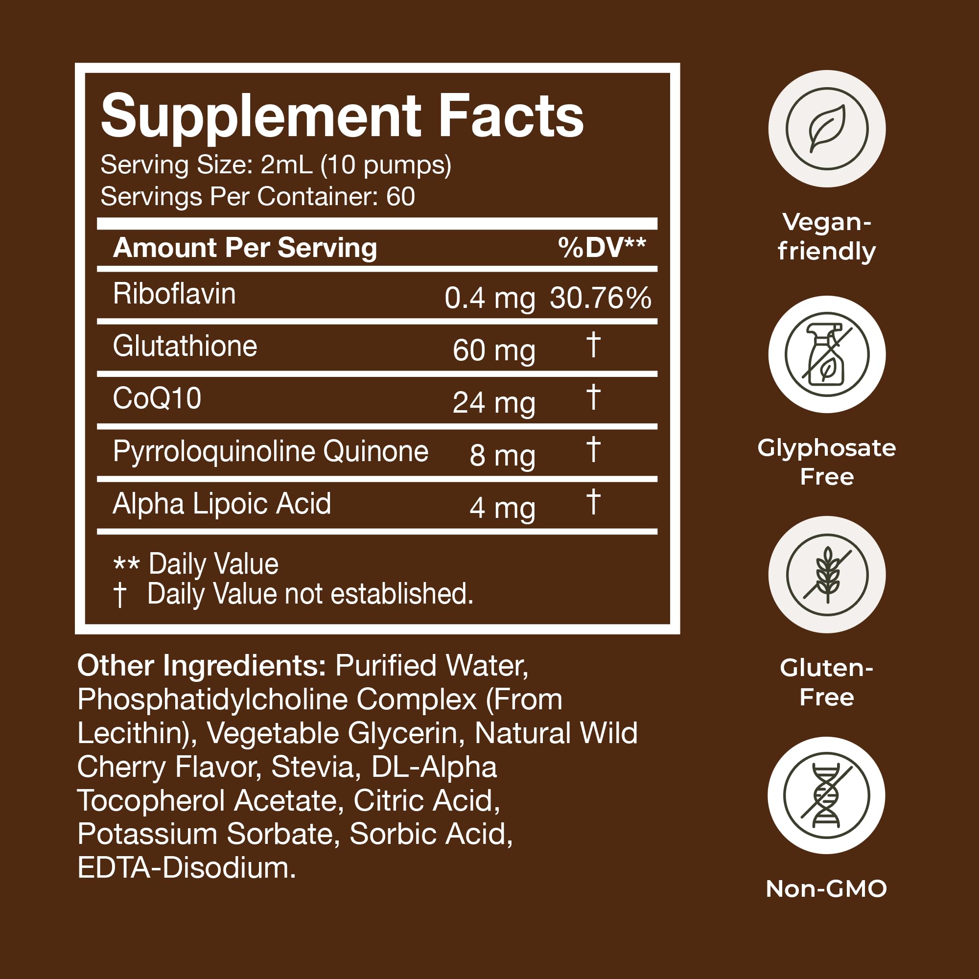 Terra Health Essentials close-up de textura líquida lipozomal, absorción mejorada