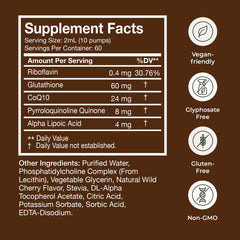 Terra Health Essentials close-up de textura líquida lipozomal, absorción mejorada