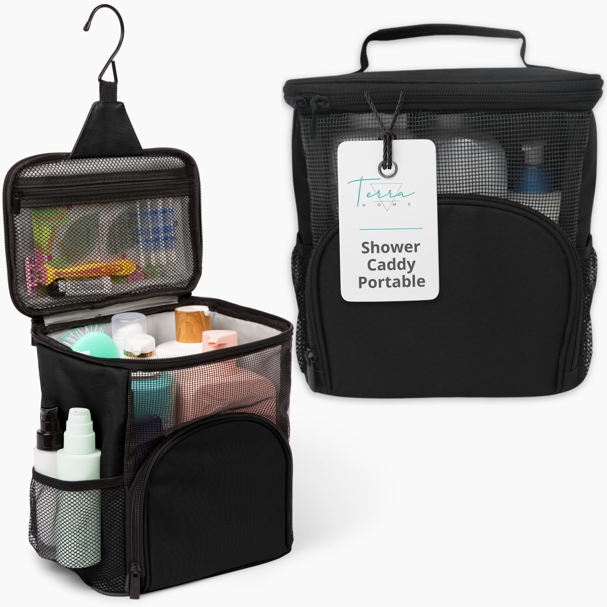 TERRA HOME caddy frontal mostrando capacidad y diseño práctico