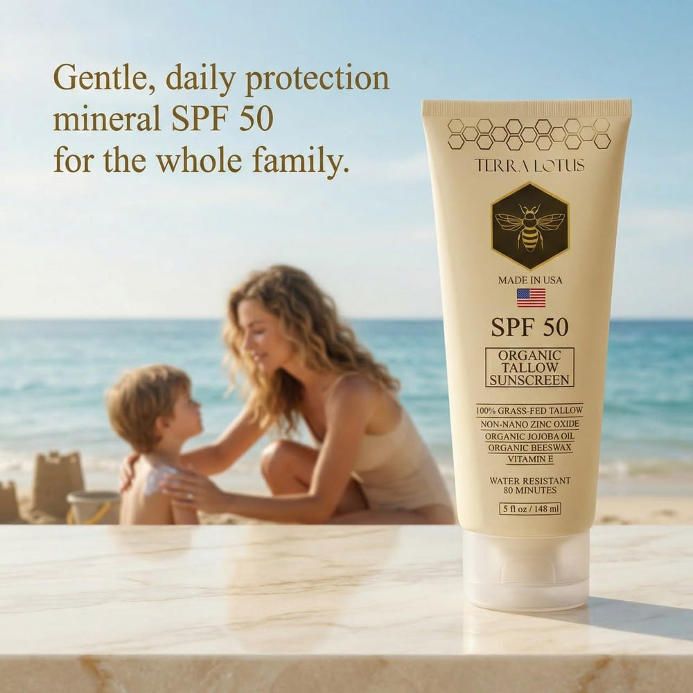 Terra Lotus frasco abierto con producto visible demostrando consistencia
