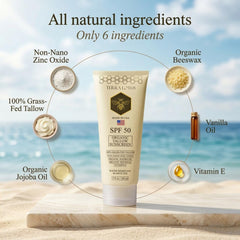 Terra Lotus envase 5 oz junto a objetos para comparar tamaño y portabilidad