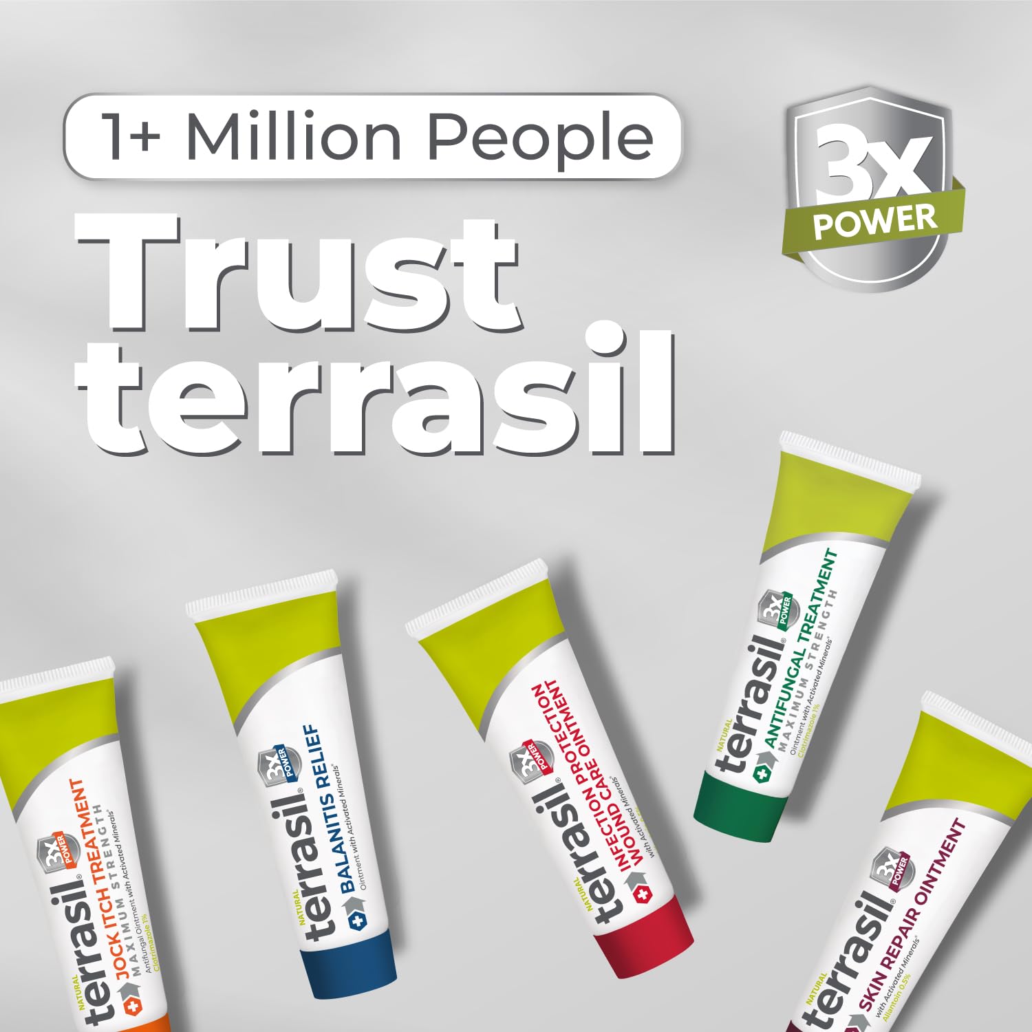 terrasil before and after diagram showing improved skin comfort