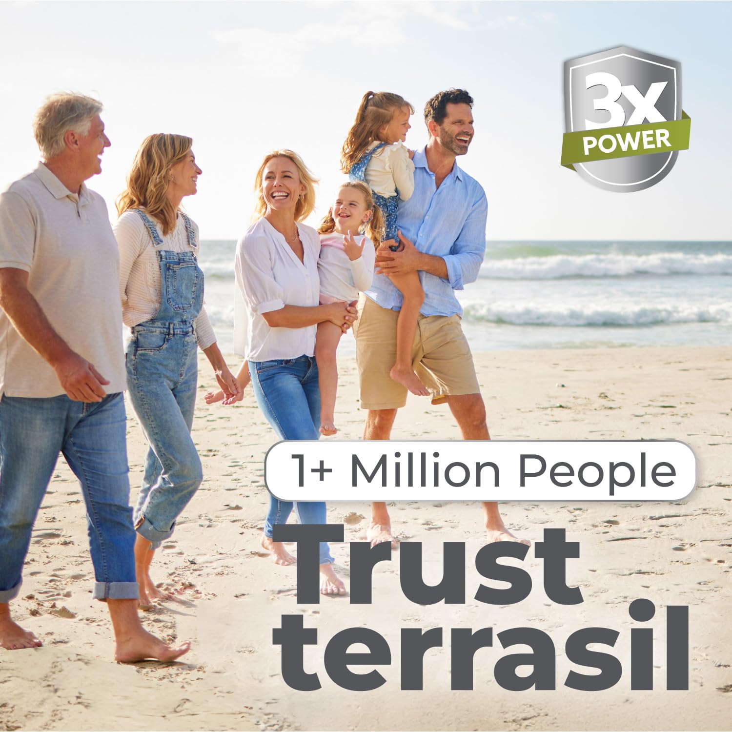 terrasil crema aplicada en mano para piel calmada