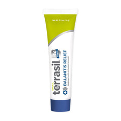 terrasil front tube .5 oz showing compact packaging and quick relief