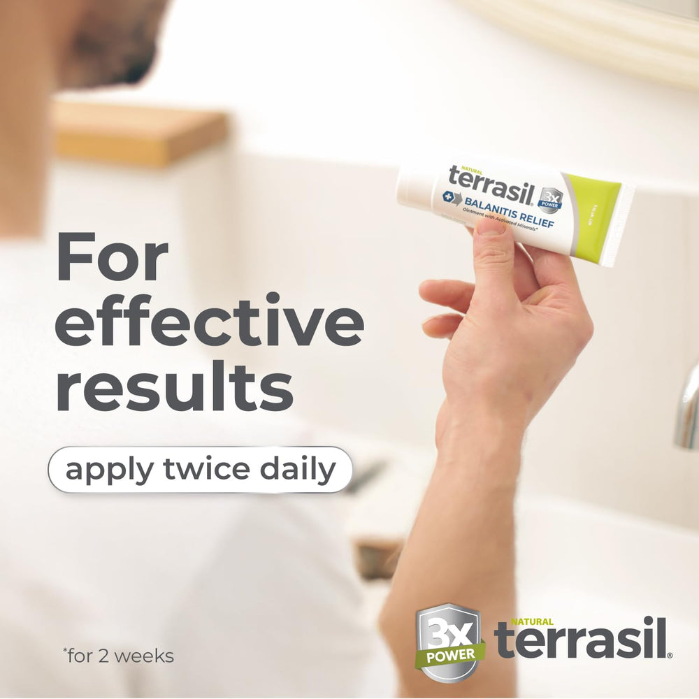 terrasil on bathroom counter lifestyle shot for daily routine support