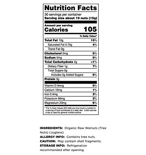 Terrasoul Superfoods nueces en mano para comparar tamaño y porción práctica