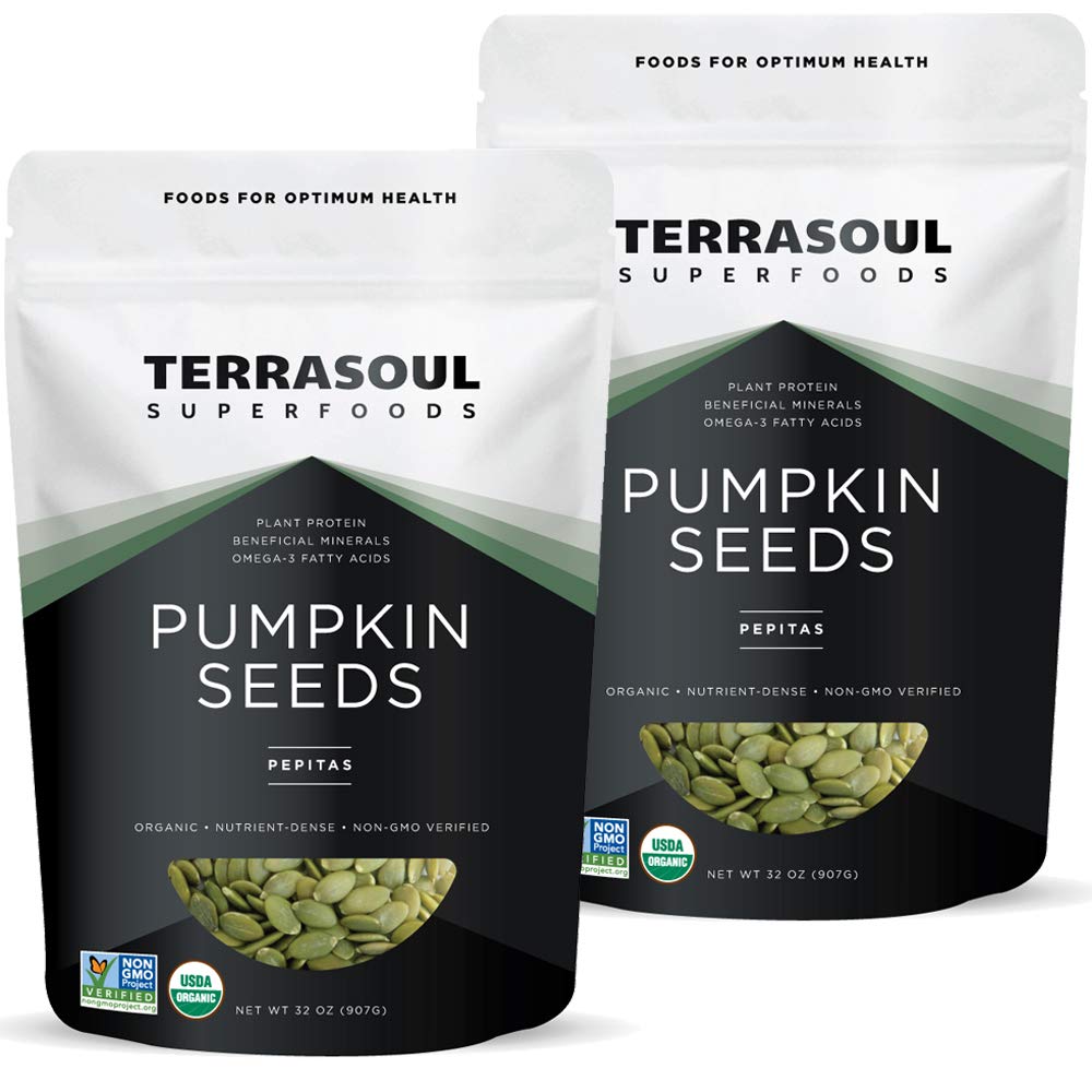 Terrasoul Superfoods paquete frontal mostrando 4 lb y sin sal, para compra a granel