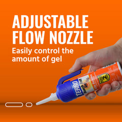 Terro syringe closeup with adjustable nozzle for precise bait placement