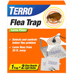 Terro trampa frontal mostrando diseño y puerto de enchufe, seguridad interior