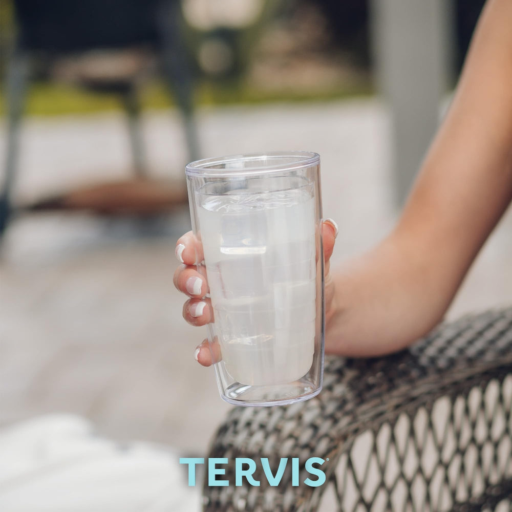 Tervis etiqueta made in usa en empaque mostrando origen y garantía de por vida
