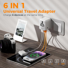 TESSAN adaptador junto a smartphone para comparar tamaño y portabilidad