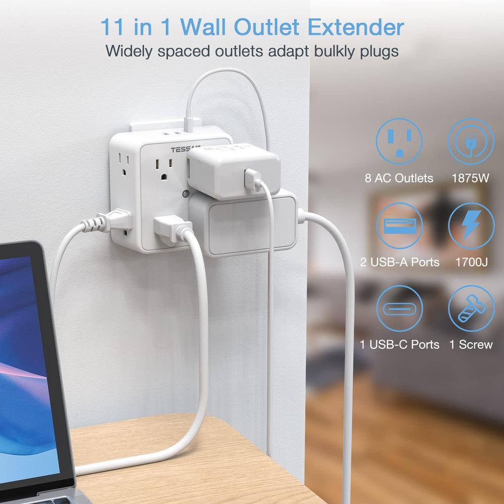 TESSAN primer plano del puerto USB‑C que permite carga rápida y fiable