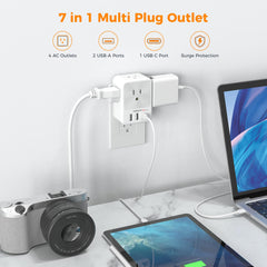 TESSAN enfoque en puertos USB-C y USB-A para carga rápida y versátil