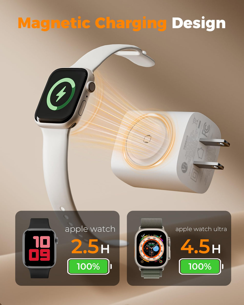 TESSAN puertos USB‑C y USB‑A visibles para carga rápida y compatibilidad múltiple