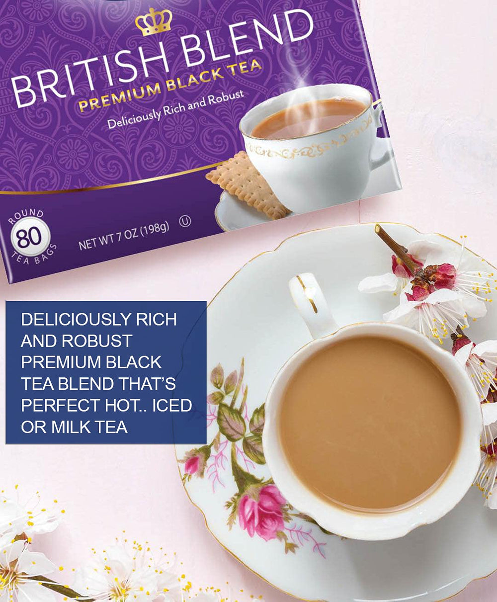 Etiqueta Tetley con información del producto confianza en la marca