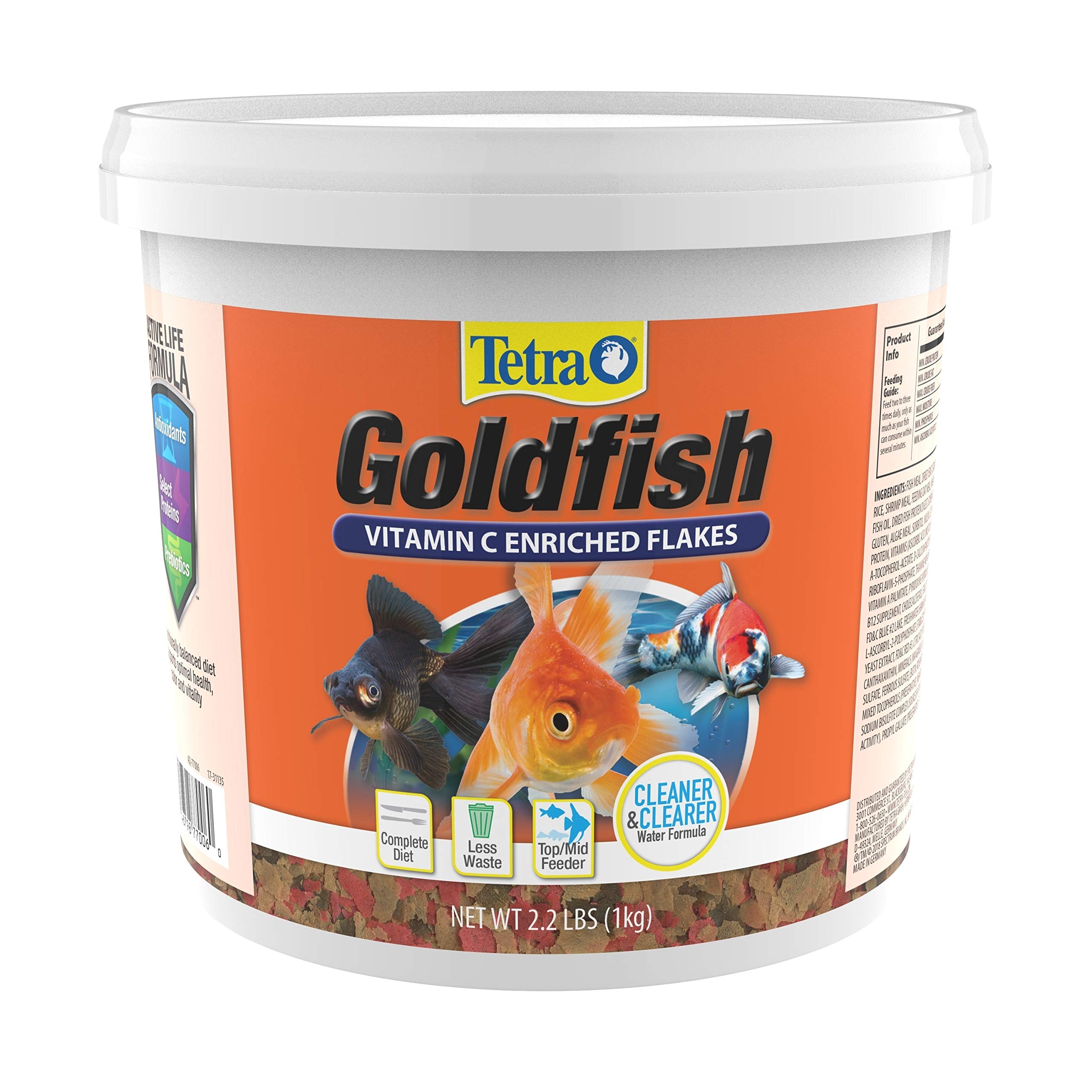 Tetra empaque frontal mostrando 2.2 lb y beneficios para alimentación completa