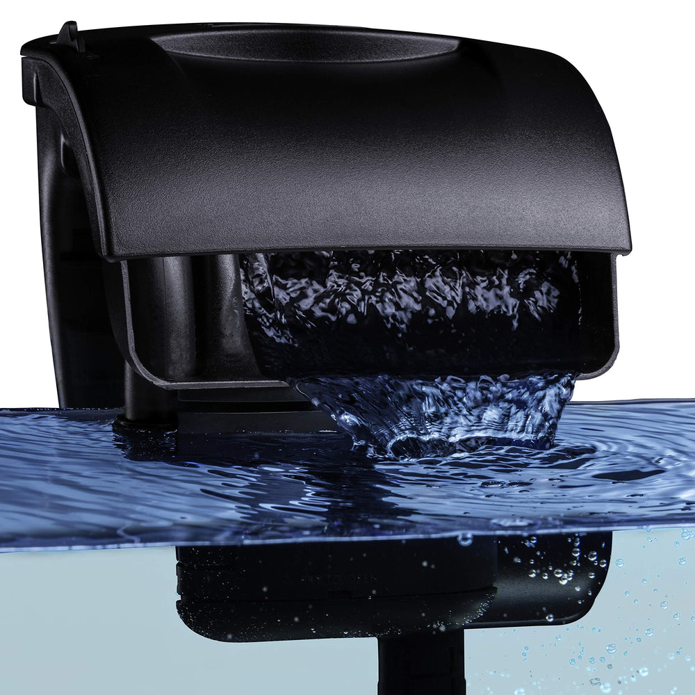 Tetra Whisper IQ motor and sound shield detail highlighting reduced operational noise