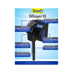 Tetra Whisper IQ smart-path spillway image enhancing surface agitation and oxygenation