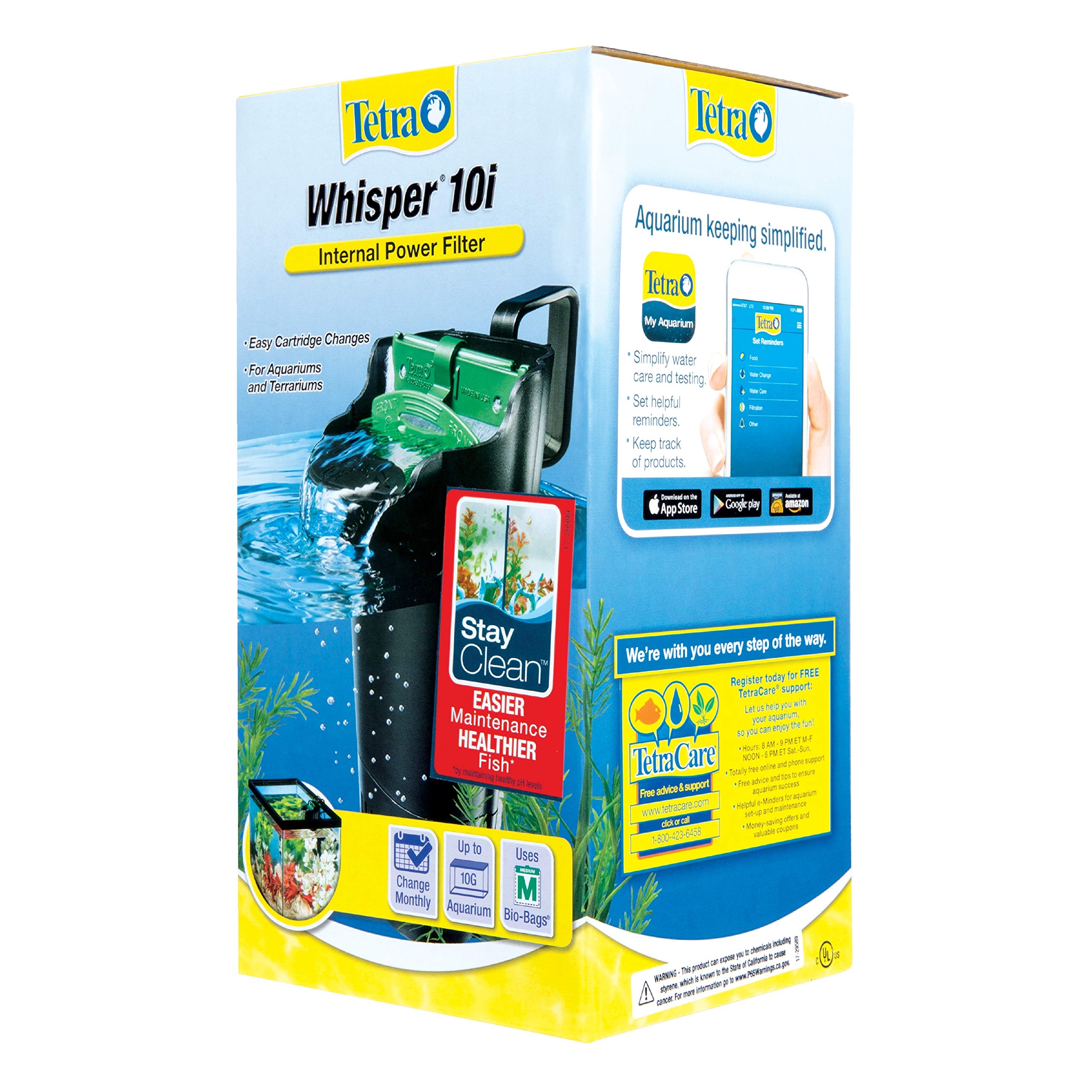 Tetra Whisper motor en acción moviendo agua con bajo ruido y alto flujo