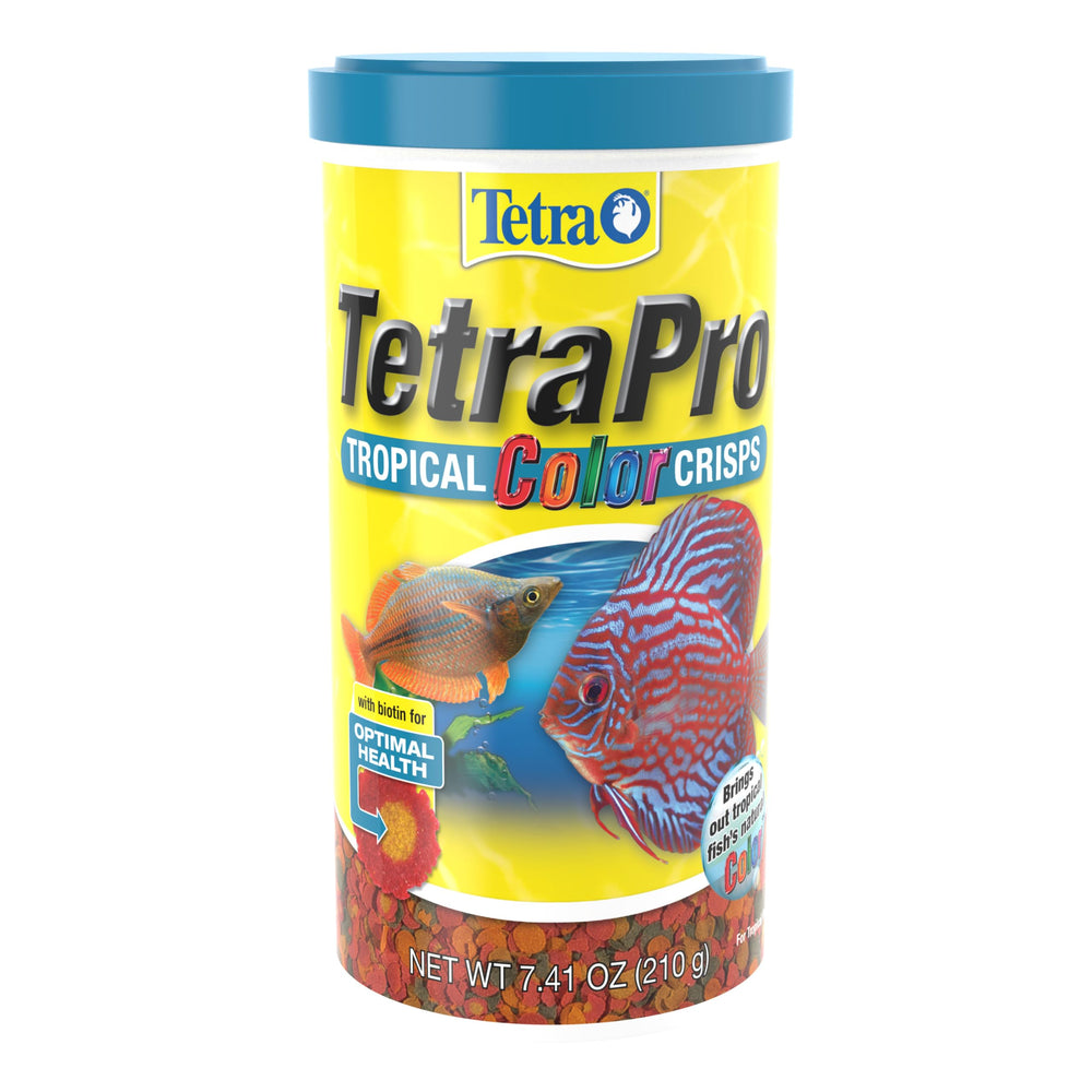 TetraPro vista frontal del envase mostrando tamaño y marca, facilita compra informada