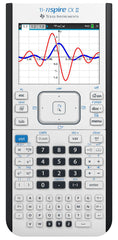 Texas Instruments vista frontal de la TI-Nspire CX II mostrando diseño y portabilidad
