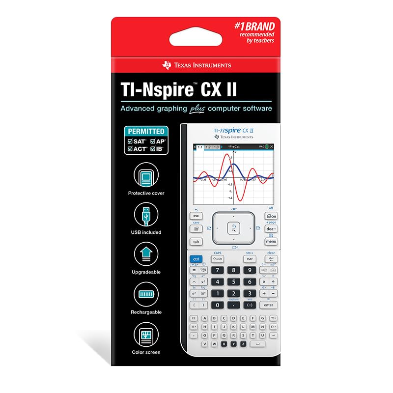 Texas Instruments pantalla a color con gráfico dinámico para explicar conceptos