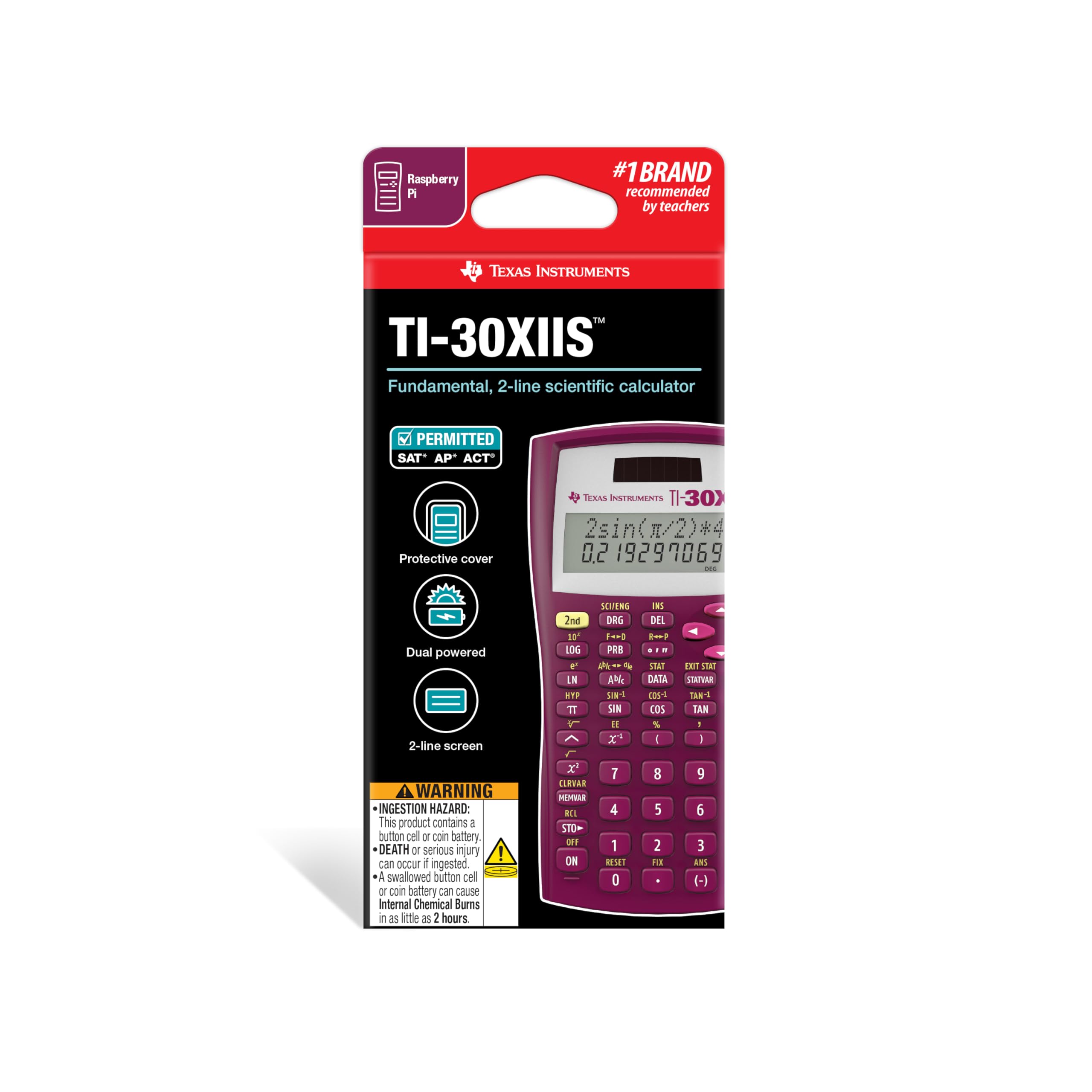 Texas Instruments pantalla de dos líneas que facilita verificar entradas rápidamente
