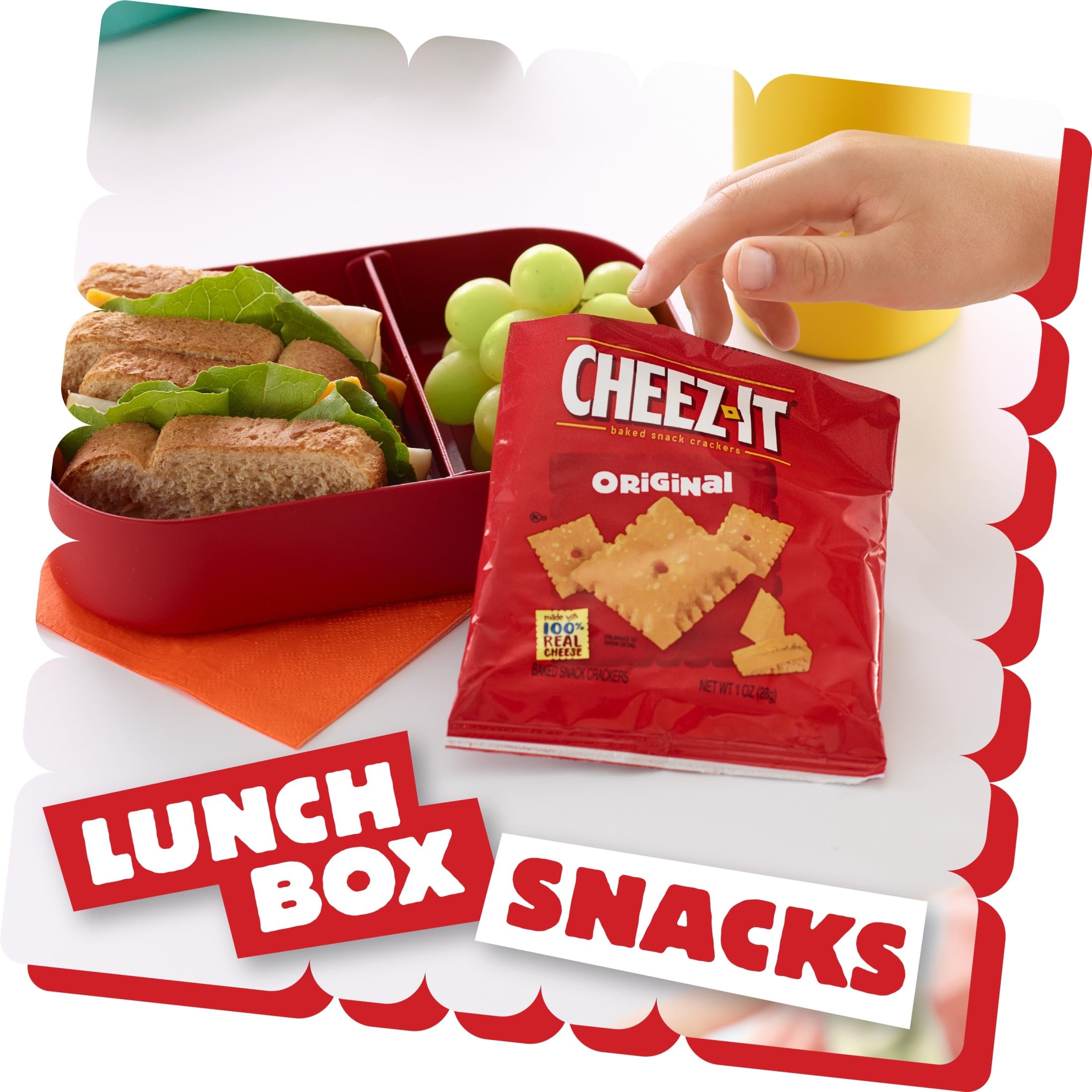 Primer plano textura Cheez-It que destaca el horneado y queso real