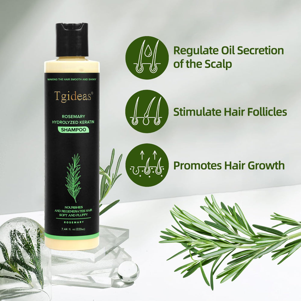 Tgideas champú en uso bajo la ducha, limpieza profunda y ligereza