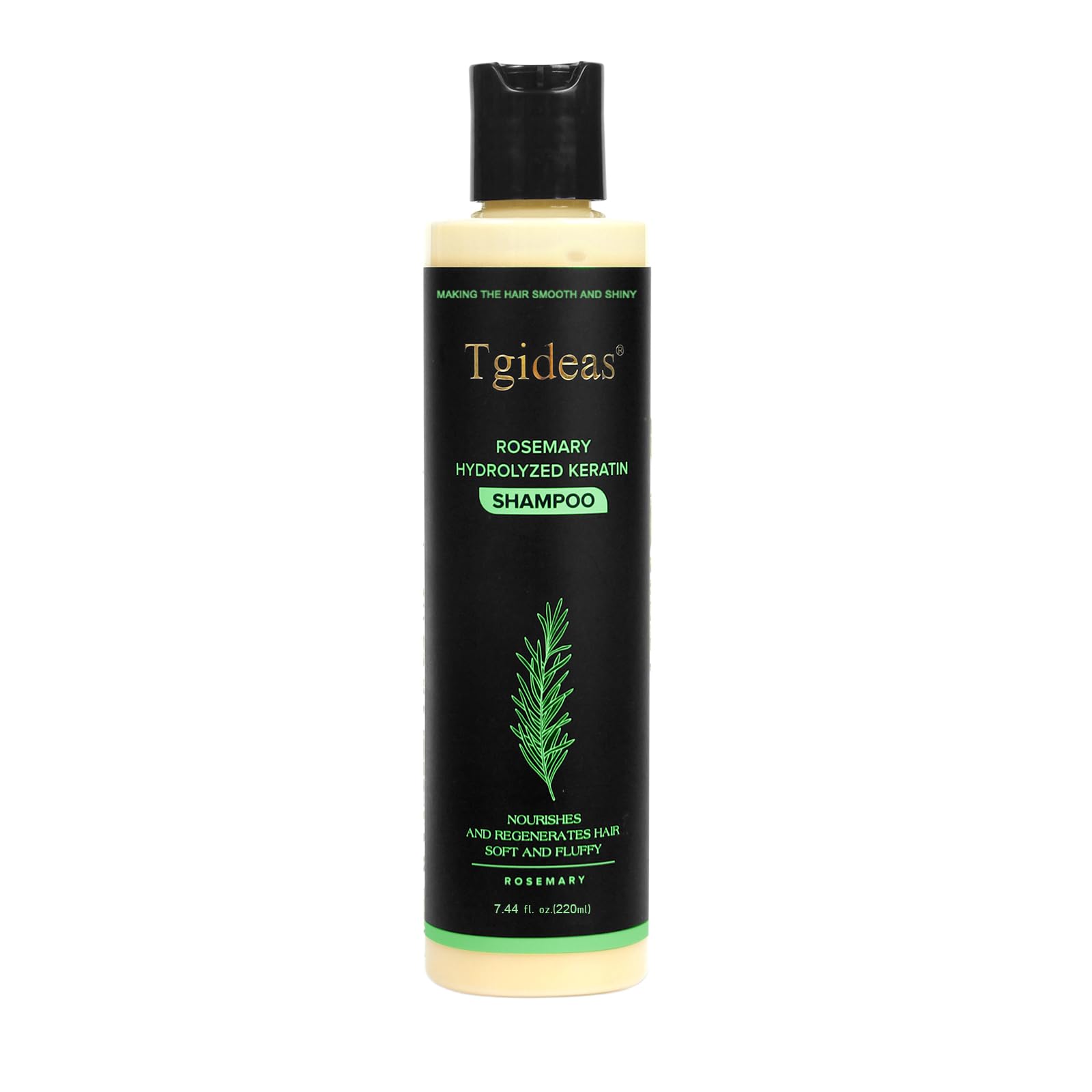Tgideas envase frontal mostrando diseño y tamaño, efecto volumizador