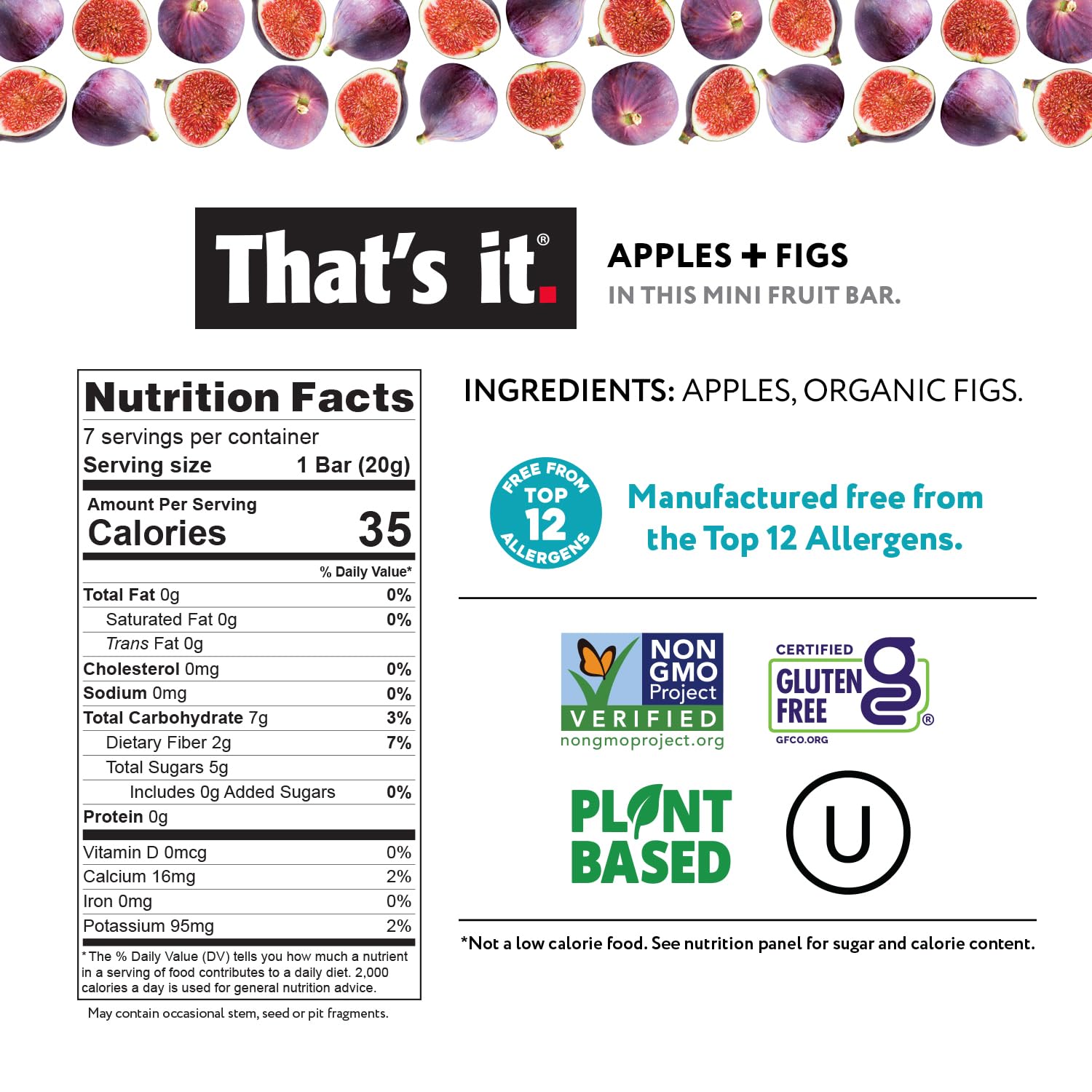 That's it. etiqueta con ingredientes simples, transparencia clara